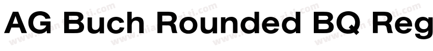 AG Buch Rounded BQ RegularVersion 0字体转换